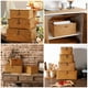 thumbnail image 4 of Canasta de pasos marinos de 3 piezas con caja de almacenamiento de tapa Sundries Organizador de cosméticos para el hogar, 4 of 4