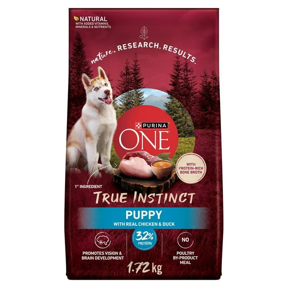 Purina ONE True Instinct Formule Bœuf Et Riz, Nourriture Sèche pour Chiots 1.72 kg 1.72 kg