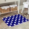 thumbnail image 7 of Pofeuu Navy And White Polka Dot Print Flannel Doormats Rug16"x24"Rug Washable Doormats Indoor Outdoor Rugs for Layered Front Door Mats, Porch, Kitchen, Entryway, 7 of 7