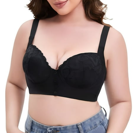 Women's Underwire Smooth U Light T Shirt Convertible Bra, 85AB, Black