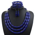 thumbnail image 3 of Femmes Multi-Couches Collier Perles de Mode Collier Choker avec Boucles d'Oreilles et Bracelet, 3 of 5