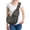 A-Grey Cotton Fabric-For Pets 3-8lbs, variant on Dog Carrier Sling - Thick Padded Shoulder Strap Adjustable Carriers For Small Dogs Puppy Purse Pet Cat With Front Zipper Pocket Safety Belt Machine Washable (navy Knitted S)