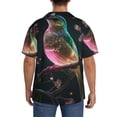 thumbnail image 3 of Pofeuu Bird5 Print Mens Casual Short Sleeve Shirts Beach Summer Spread Collar Pocket Tops Men's Casual Short-sleeved Shirt-3X-Large, 3 of 5