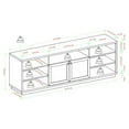 thumbnail image 6 of 70" Contemporary Two-Door Wood Console - Oak, 6 of 6