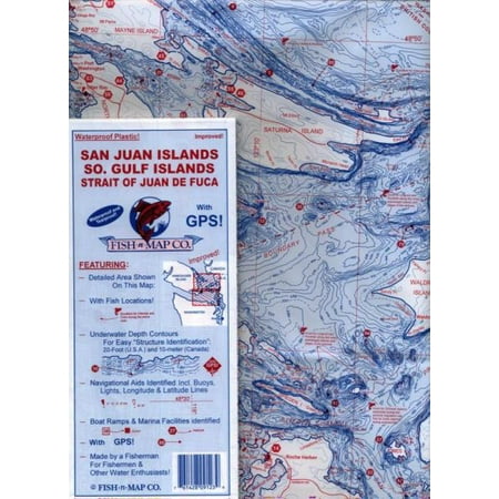 Fish-n-Map: San Juan Islands / So. Gulf Islands / Strait of Juan de