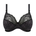 thumbnail image 3 of Elomi Lucie Banded Stretch Lace Plunge Underwire Bra (4490),40J,Black, 3 of 5