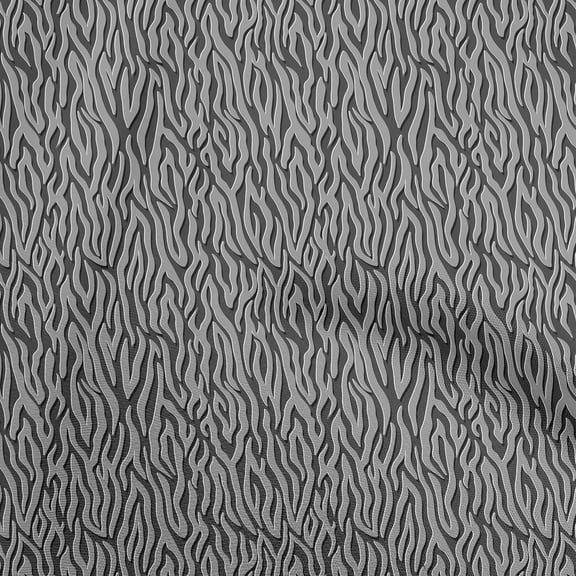 oneOone Polyester Spandex Gray Fabric Animal Skin Dress Material Fabric Print Fabric By The Yard 56 Inch Wide