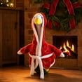 thumbnail image 5 of AZXY Christmas Porch Goose Outfit, 23" Santa‑Style Goose Clothes Dress Set, Goose Clothing & Goose Cloth for Cement Plastic Duck Goose Statue, Winter Xmas Outdoor Decor for Yard Lawn Garden, 5 of 6
