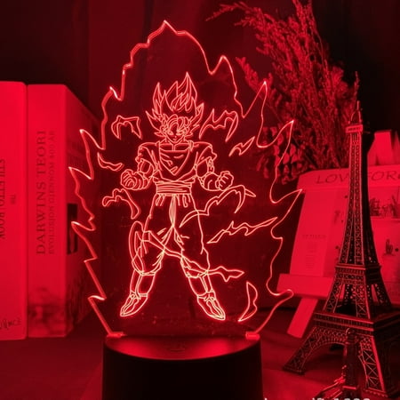 

DRAGON BALL Anime Led Night Light Dropshipping Acrylic 3D Lamp Carrot Kakarot Vegeta Son Gohan Hermit Kids Bedroom Kids Gift
