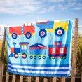 thumbnail image 6 of Wildkin Kids 100% Cotton Beach Towel for Boys and Girls (Trains, Planes & Trucks Blue), 6 of 7
