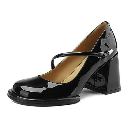 

Big Sale Shoes Women s Spring French High Heels Thick Heels Shallow Mouth Single Shoes Wedding Shoes