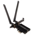 thumbnail image 3 of Tarjeta WiFi 6E AX210 PCIe WiFi Bluetooth 5,3 con disipador de calor 2 antenas 6GHz 5,8GHz 2,4GHz adaptador de red inalámbrico para Windows 10 11, 3 of 5
