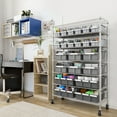 thumbnail image 6 of Seville Classics 7-Tier NSF 21-Bin Rack, 36" W x 14" D x 56" H, Gray, 6 of 17