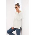 thumbnail image 2 of PPYOUNG Women's Casual Lightweight V Neck Knit Top Loose Pullover Sweater, 2 of 6