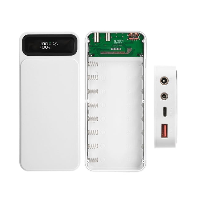 22.5W Fast Charger DIY Mobile Power Case Charge/Discharge Temperature Control Protection for 8PC 18650 Lithium Battery B