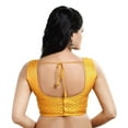 thumbnail image 2 of eloria Women's Sleeveless Brocade Readymade Saree Blouse Partywear, 2 of 4