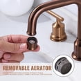 thumbnail image 2 of Wowow 8 in. Widespread Double Handle Bathroom Faucet in Rose Gold, 2 of 8