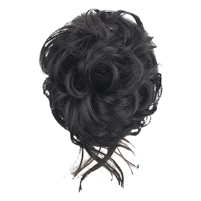 Peluquería pelo desordenado Yuyangstore círculo elástico suave al tacto cómodo Clip de agarre postizo marrón negro