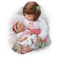 thumbnail image 4 of The Ashton - Drake Galleries A Sister's Love Child and Baby Girl Doll Set Lifelike So Truly Real® Signature Edition Weighted Fully Poseable with Soft RealTouch® Vinyl Skin  by Waltraud Hanl 24", 4 of 6