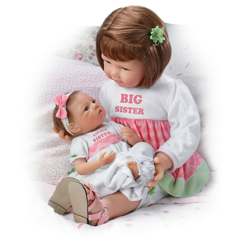 The Ashton - Drake Galleries A Sister's Love Child and Baby