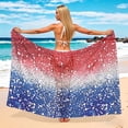 thumbnail image 4 of Women Sarong Swimsuit Coverups Chiffon Long Bikini Wrap Dress Sheer Beach Towel Shawl Bathing Suit Cover Up (Free Size, Multicolor), 4 of 7