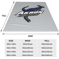 thumbnail image 5 of University of Akron Blanket Large Luxury Fleece Soft Anti-Static Anti-Pilling Flannel Bed Blanket, 5 of 6