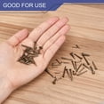 thumbnail image 4 of Uxcell 280Pcs Small Tiny Nails 1.5x10mm(DxL) Tiny Brass Nails Hardware Round Head Brass Nail for Wooden DIY Projects, Bronze Tone, 4 of 6