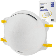 TITAN PROTECT N95 Surgical Respirator - NIOSH and FDA Certified Disposable Face Masks - Genuine Pre-Formed Cone N95 Face Mask Manufactured by Makrite - M/L Size (Pack of 20 Masks)