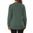 thumbnail image 5 of OutfitShow Plus Size Sweatshirts for Women Crewneck Long Sleeve Casual Tunic Tops Lightweight Pullover with Pockets,S-5XL, 5 of 9