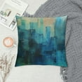thumbnail image 2 of Creowell Turquoise Grey Art Painting Throw Pillow Covers ,Teal Painting  Cushion Cases Decorative Pillow Cases for Couch Sofa Bedroom White, 2 of 5