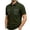 #01 Army Green 【Mix, Match & Rotate: Stock Up on Daily Colors】, variant on Men's Summer Solid Casual Shirt Tops Turndown Collar Short Sleeve Loose Fit Multi-Pocket Button Down Polyester Blend Breathable Quick Dry Fishing Hiking Workout Beach Vacation