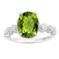 thumbnail image 4 of Sterling Silver with Natural Peridot Solitaire Ring, 4 of 4