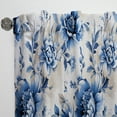 thumbnail image 2 of Designart "Neo-Classical Splendor In Cobalt Blue" Floral Curtain Panels, 2 of 6