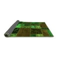 thumbnail image 2 of Ahgly Company Indoor Rectangle Oriental Green Modern Area Rugs, 7' x 9', 2 of 4