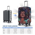 thumbnail image 4 of Susaid Cosmic Garden Woman Portrait Print Elastic Washable Suitcase Cover with Hidden Zipper, Fits 18-32 Inch Luggage for Protection During Travel-Large, 4 of 7