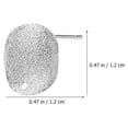 thumbnail image 3 of MOVTOTOP 30pcs Alloy Earring Stud Bases Diy Ear Stud Base Earring Making Materials, 3 of 5