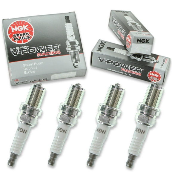 4 pc NGK 5820 V-Power Racing Spark Plugs for 2592 2612 294 295 3932 686 693 761 AR3931 AR3932 AR3932X C55 C55C C55CX C57 C57C C57CX F2CS S40XL W2C W2C0 W2CC Ignition Wire Secondary