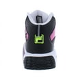 thumbnail image 3 of Fila Mb Girls Shoes Size 7, Color: Black/Pink/Neon, 3 of 5