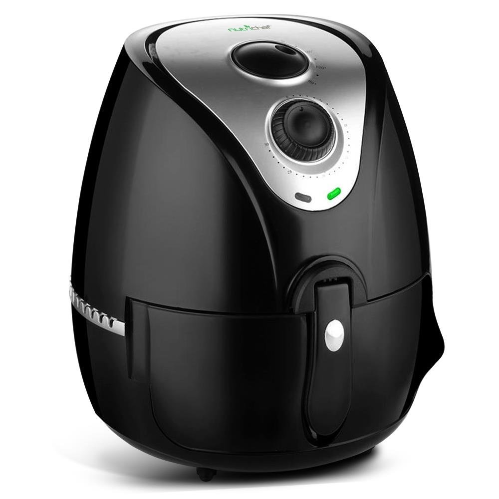Black AZPKAIRFR25 w/ Rotary Controls Cooks Healthy Oil-Less Recipes NutriChef 2.7 Qt Air Fryer Oven Pan Electric Hot Convection Power Stainless Steel Kitchen Multi Cooker w/ Basket Black AZPKAIRFR25 w/ Rotary Controls Cooks Healthy Oil-Less Recipes NutriChef 2.7 Qt Air Fryer Oven Pan Electric Hot Convection Power Stainless Steel Kitchen Multi Cooker w/ Basket