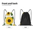 thumbnail image 5 of Bingfone Sunflowers Drawstrings Backpacks Bags For Men Women Gym Drawstrings Bag, 5 of 9