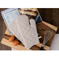 thumbnail image 1 of Fabstyles Bistro Stripe Oven Mitt Set: Stylish Safety for Your Kitchen, 1 of 3