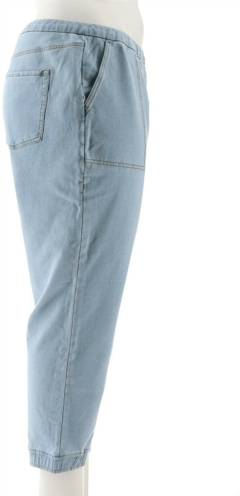 petite denim joggers