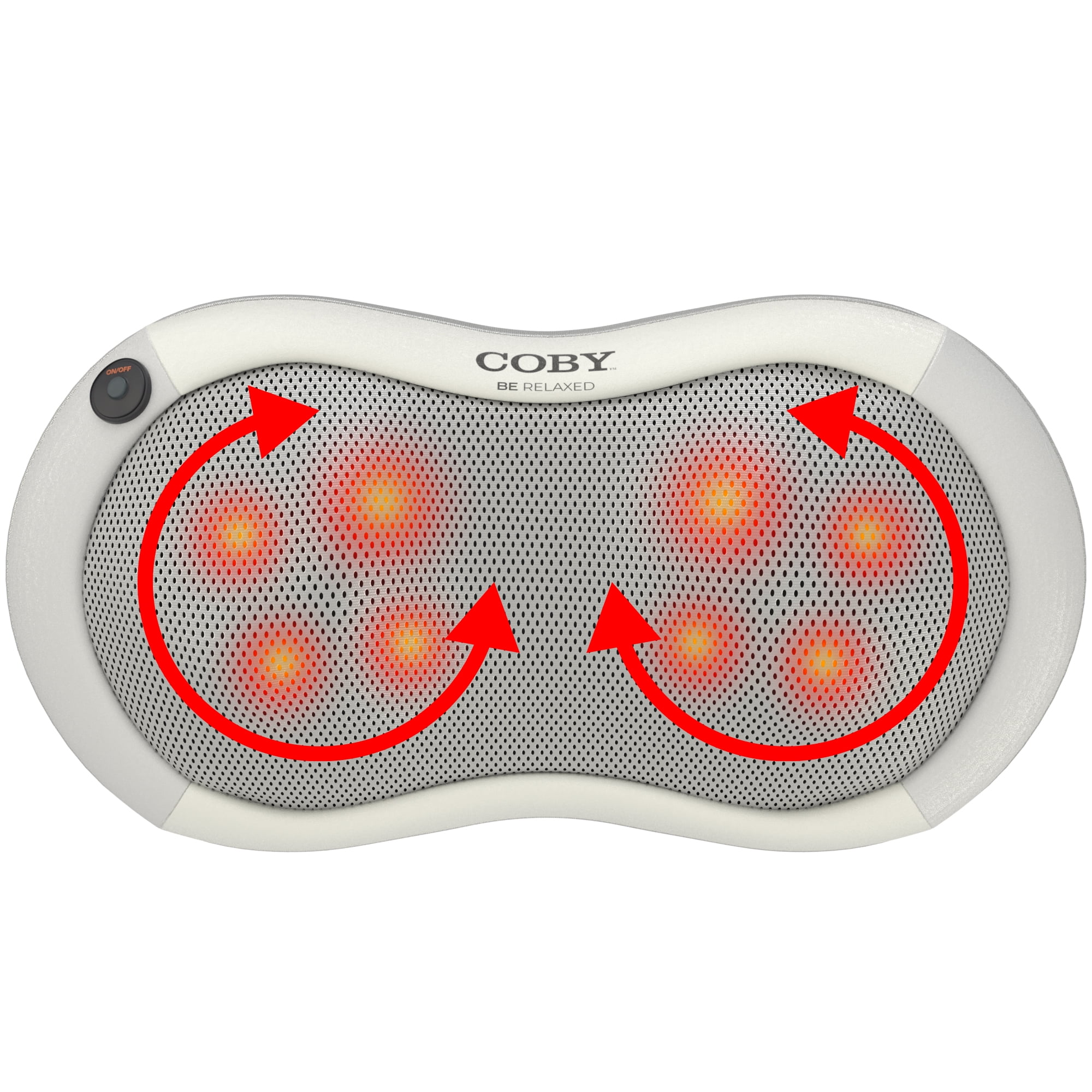 COBY Neck & Back Shiatsu Massager with Heat, Deep Tissue Kneading Massage  Wrap for Shoulder, Neck, Upper/Lower Back, Waist & Thighs