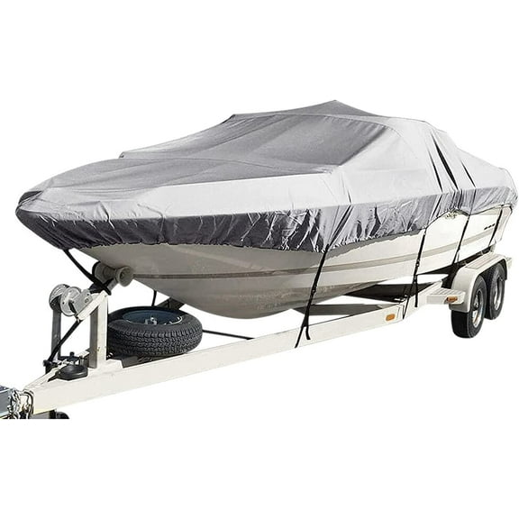 EPOTOOR 14 - 16Ft Boat Cover Heavy Duty 90 Beam Width Gray