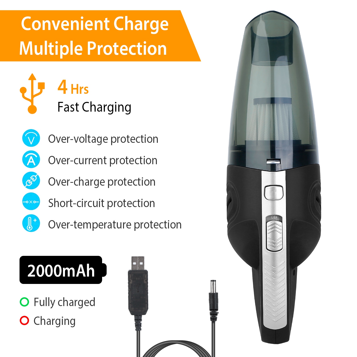 iMounTEK Cordless Hand Held Vacuum Cleaner Powerful Car Auto Home Wireless
