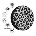 thumbnail image 4 of Fotbe Similar To Leopard Print Funda de Llanta de Repuesto con Estampado, Engrosada, Ajuste Universal para Jeep, Remolque, RV, SUV, Camión-15 inch, 4 of 6