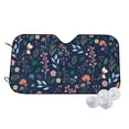 thumbnail image 2 of Lsque Colorful Flowers Car Windshield Sun Shade | Accordion Folding Style Auto Shade for Car Truck SUV Van | Blocks UV Rays Sun Visor Protector | Small, 2 of 7
