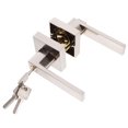 thumbnail image 1 of WRITWAA 1 Set Of Aluminum Lever Set Black Door Knobs With Lock For Kitchen Privacy Protection, 1 of 7
