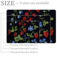 thumbnail image 2 of Strawberry Plant with Leaves Entryway Rug, 2x3 Area Rug Indoor Door Mat Non-slip Washable Floor Carpet Rug for Bedroom Office Dining Room Bathroom, 2 of 7