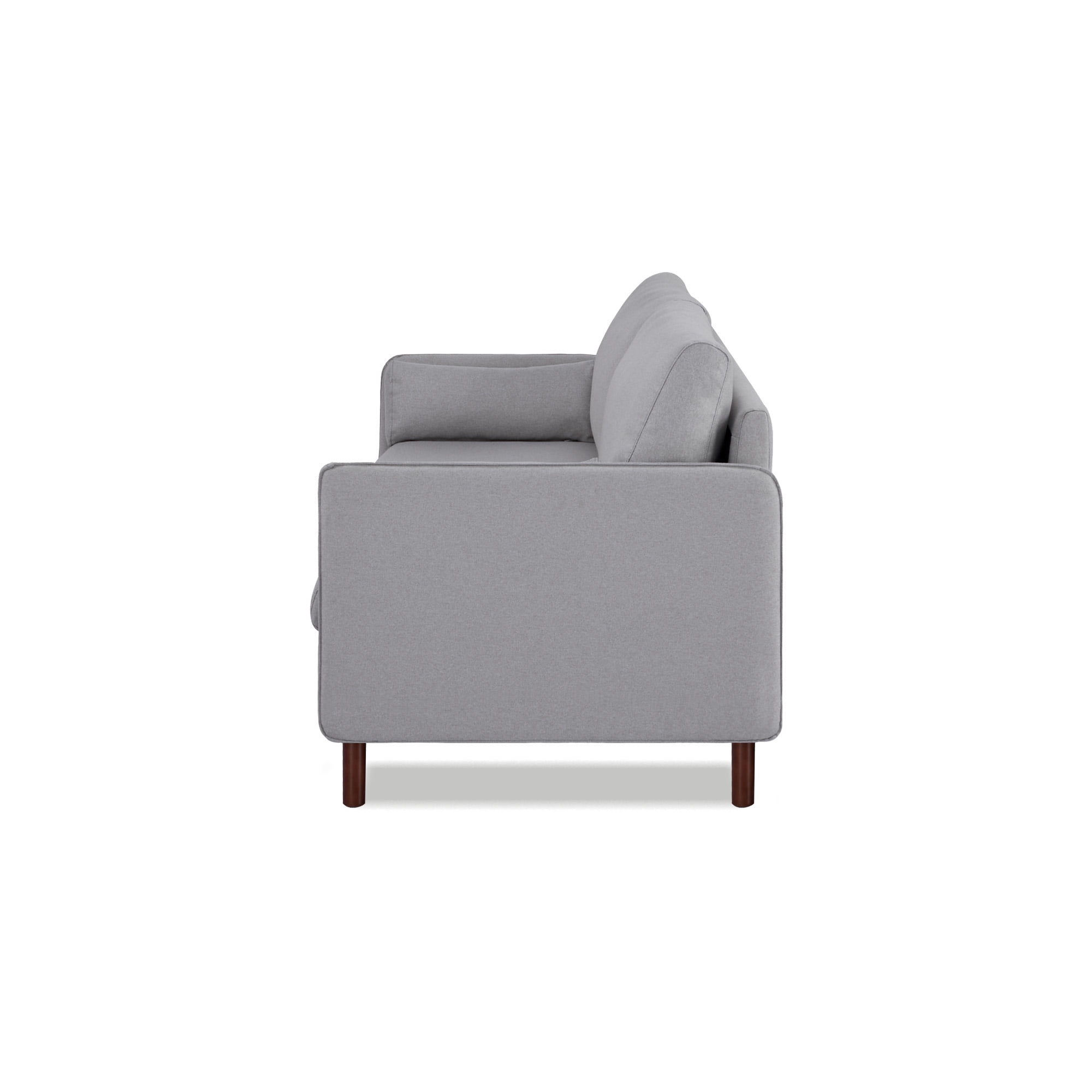 A&D Home Yucca Light Gray Polyester Modern Sofa, Upholstered Contemporary Couch